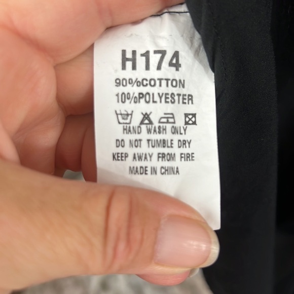 JJ Fairyland Black Peasant Blouse Size Large - Picture 16 of 16